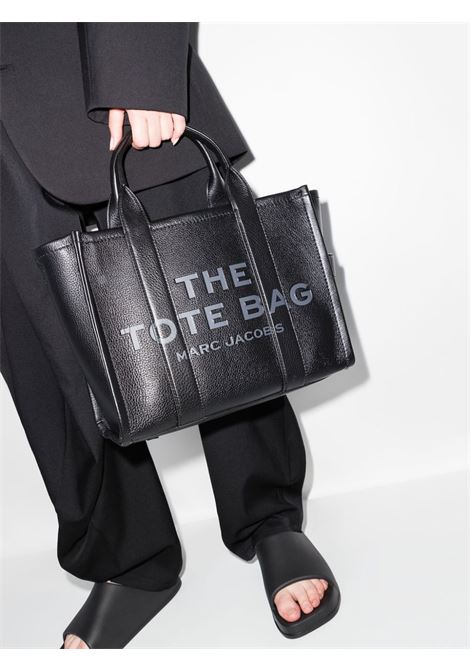 borsa the leather medium tote donna nera MARC JACOBS | H004L01PF21001